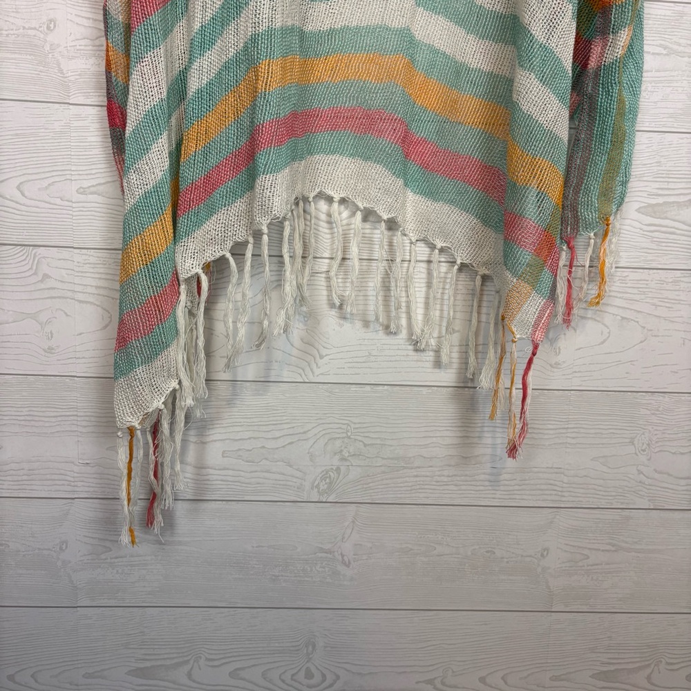 Free People Tan Lines Woven Kimono Stripes Coverup One Size - Picture 8 of 13